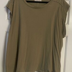 We The Free Khaki Short Sleeve Tee